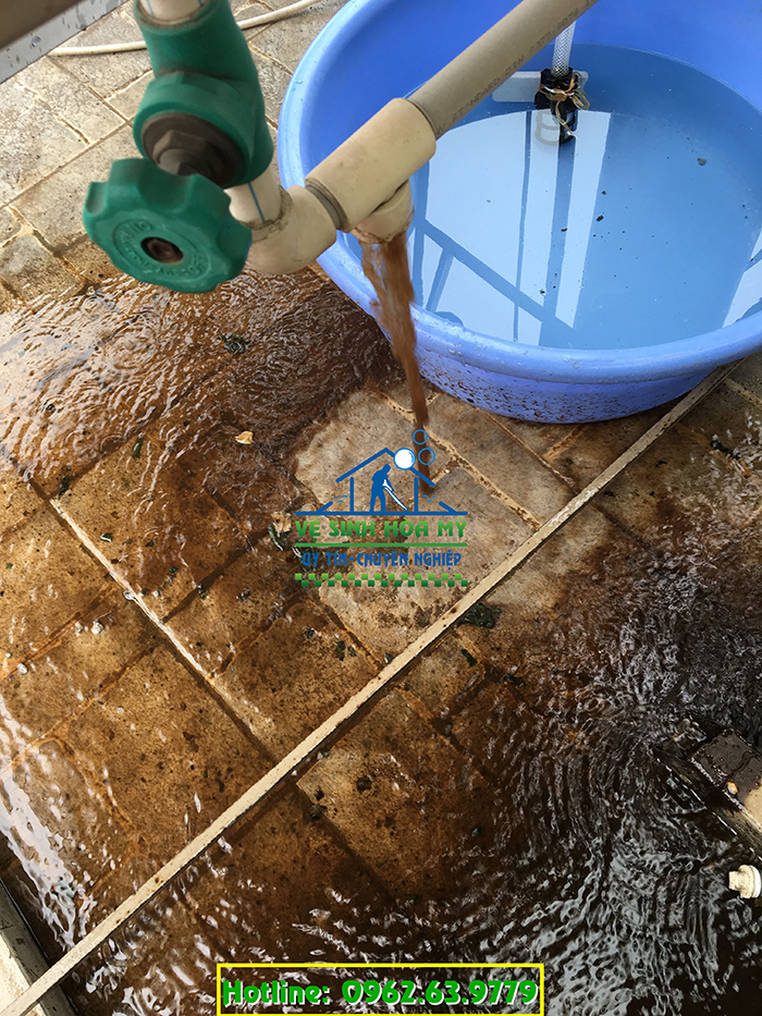 Dịch vụ làm sạch đường ống nước sinh hoạt gia đình tại công ty vệ sinh Green Hòa Mỹ